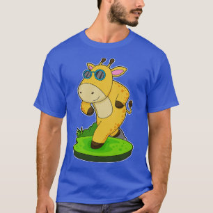 Camiseta Girafa Correndo Óculos