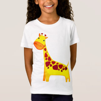 Camiseta Girafa de Cartoon Bonita