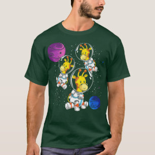 Camiseta Girafa de Ciência do Amante de os animais do Unive