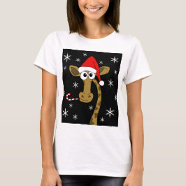 Camiseta Girafa de Natal