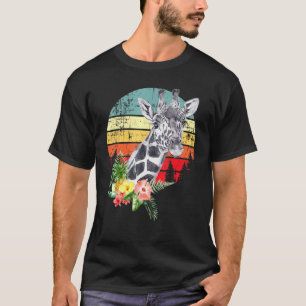 Camiseta Girafa Dia da Terra Todos os dias vintais retro pô
