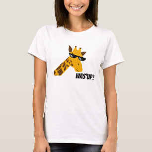 Camiseta girafa dizendo