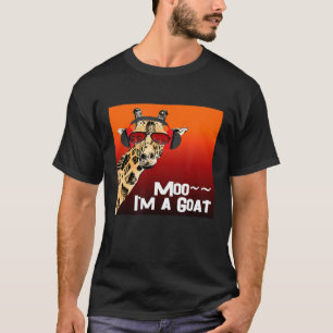 Camiseta Girafa Dizendo Moo Eu Sou Uma Música Gosta