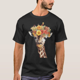 Camiseta Girafa do amor Mulher girafa da vida selvagem com 