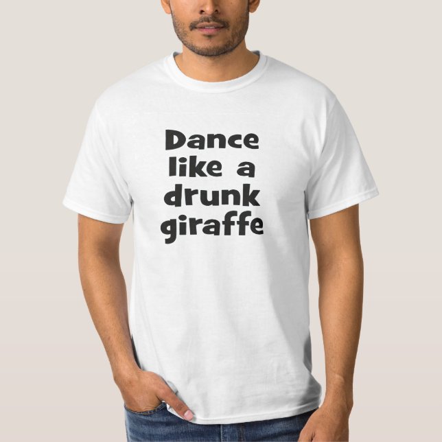 Camiseta Girafa do bebado de dança bf (Frente)