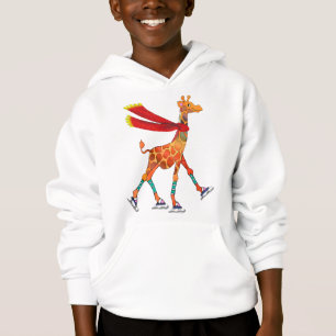Camiseta Girafa do patinagem no gelo com lenço