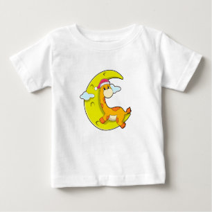 Camiseta Girafa dormindo com lua