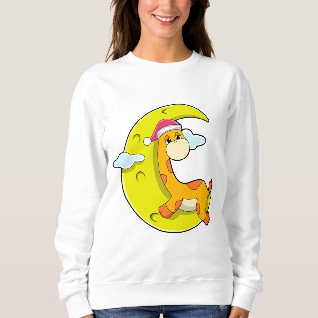 Camiseta Girafa dormindo com lua (Frente)