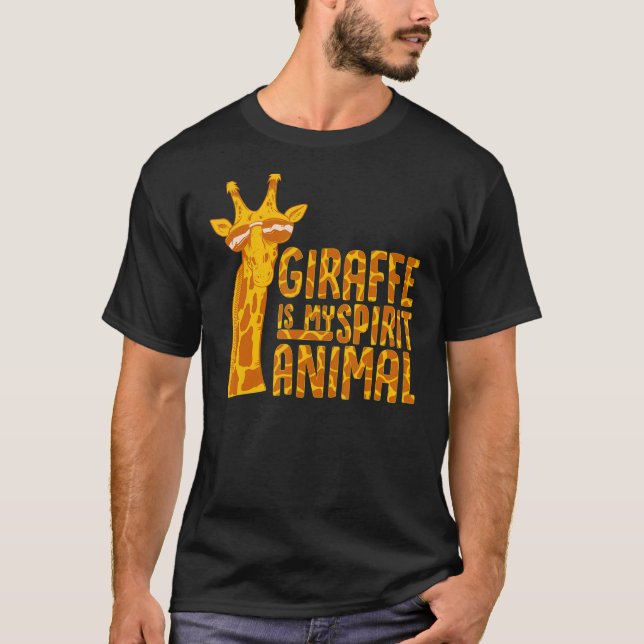 Camiseta Girafa É Minha Garota De Animais (Frente)
