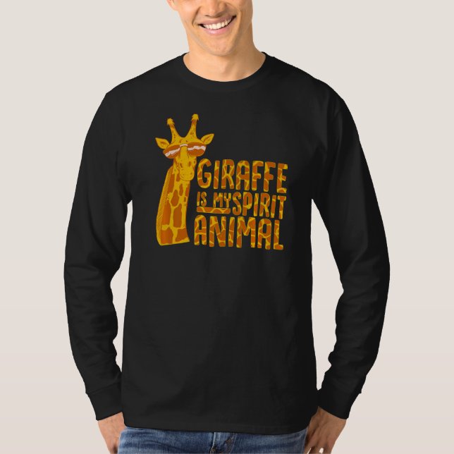 Camiseta Girafa É Minha Garota De Animais (Frente)