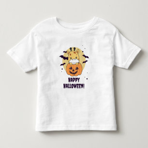 Camiseta Girafa em abóboras, girafas bonitas, Feliz Dia das
