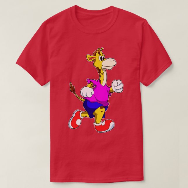 Camiseta Girafa em Corrida (Frente do Design)