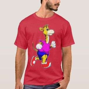 Camiseta Girafa em Corrida