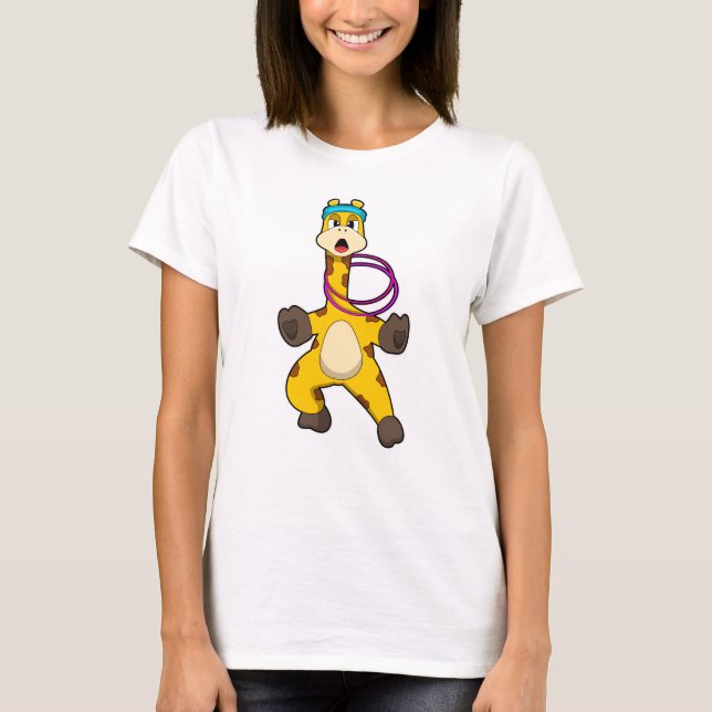 Camiseta Girafa em Malhação com anel Swing (Frente)