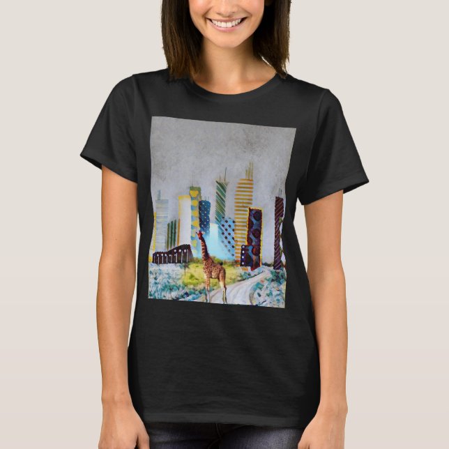 Camiseta Girafa em Serengeti - Selva Concreta (Frente)