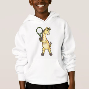 Camiseta Girafa em Tênis com raquete Tênis