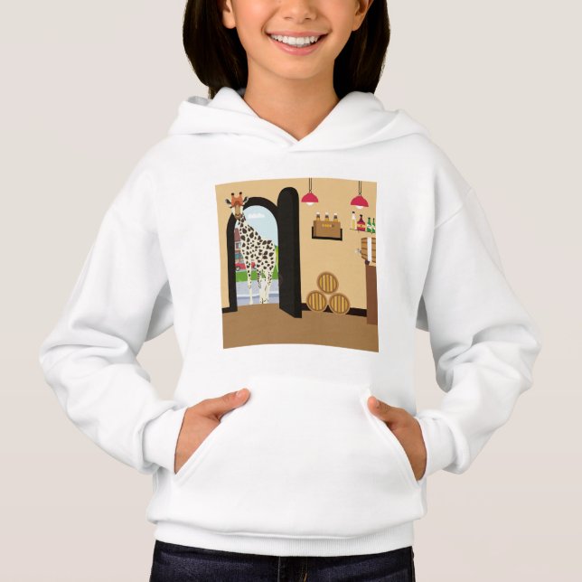 Camiseta Girafa entra no bar (Frente)