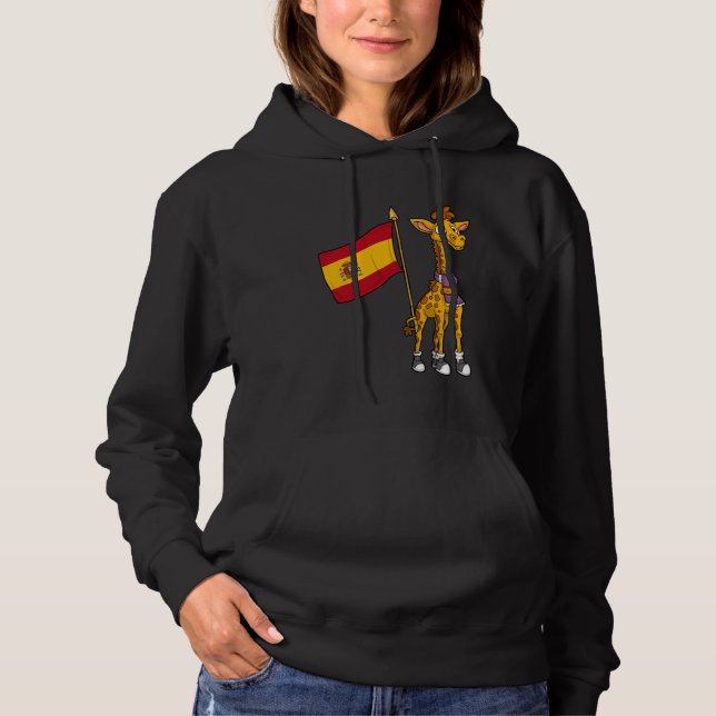 Camiseta Girafa Espanha do ventilador espanha (Frente)