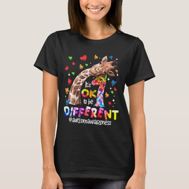 Camiseta Girafa, está bem ser diferente... (Frente)