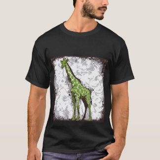 Camiseta girafa estilizada