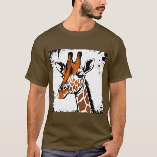 Camiseta girafa estilizada