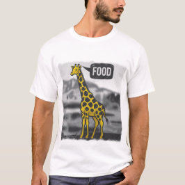 Camiseta girafa estilizada