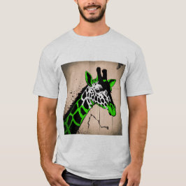 Camiseta girafa estilizada