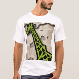 Camiseta girafa estilizada