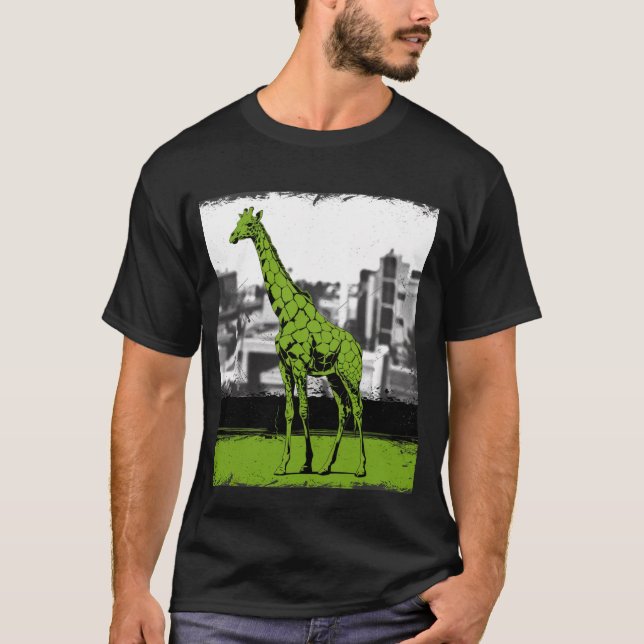 Camiseta girafa estilizada (Frente)