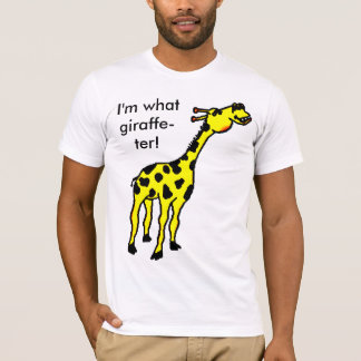 Camiseta girafa, eu sou que girafa-ter!