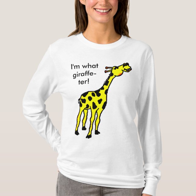 Camiseta girafa, eu sou que girafa-ter! (Frente)