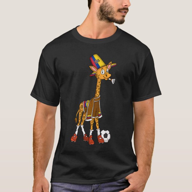 Camiseta Girafa, fã do Equador (Frente)