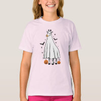 Girafa Fantasma de Desenho Animado Abóboras de Hal
