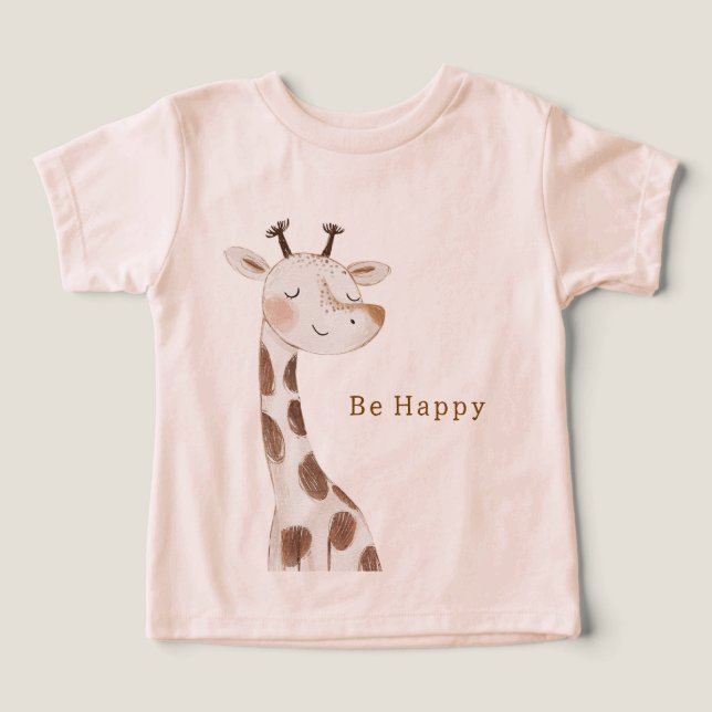 Camiseta Girafa Feliz (Design frontal)