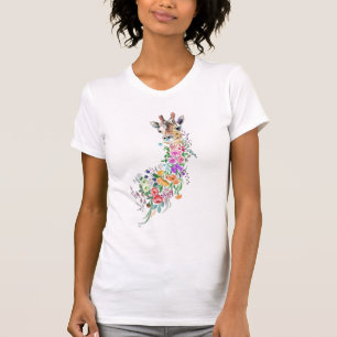 Camiseta Girafa Floral