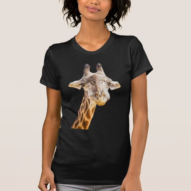 Camiseta Girafa Fofa Moderna Divertida Vida Selvagem (Frente)