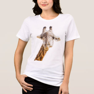 Camiseta Girafa Fofa Vida Selvagem Engraçado