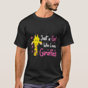 Camiseta Girafa Garota Apenas Uma Garota Que Ama Girafas