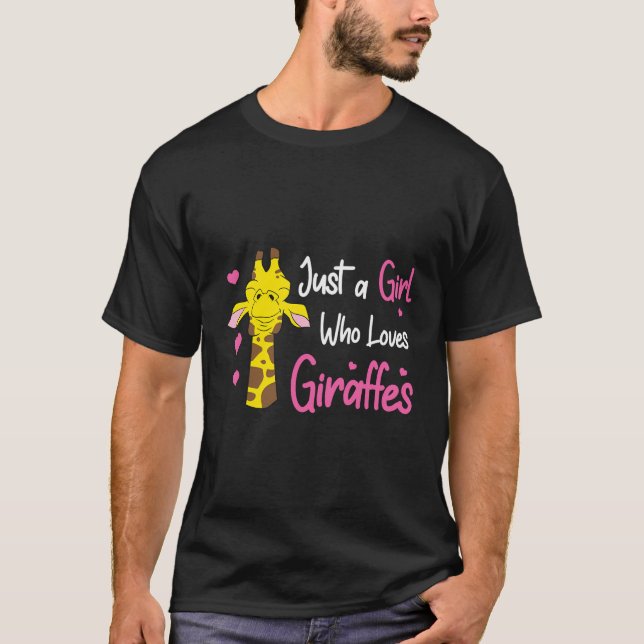 Camiseta Girafa Garota Apenas Uma Garota Que Ama Girafas (Frente)