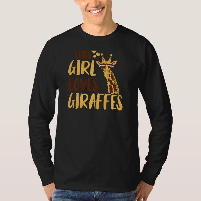 Camiseta Girafa Kids Essa Menina ama Girafas (Frente)