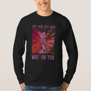 Camiseta Girafa legal com óculos