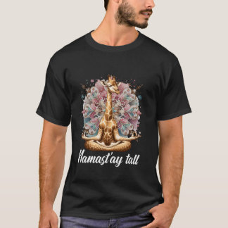 Camiseta Girafa Meditando Namaste Alto Espiritual Mindfull
