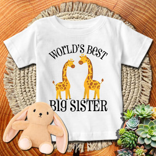 Camiseta Girafa 🦒Melhor Irmã Mais Velha do Mundo Irmã Ma