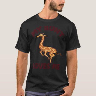 Camiseta Girafa Minha tia me ama por sobrinho e sobrinha 1