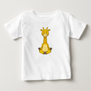 Camiseta Girafa na Meditação de Yoga