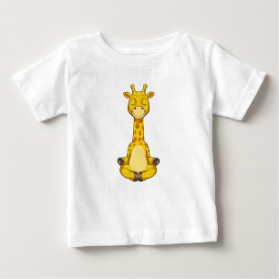 Camiseta Girafa na Meditação Yoga