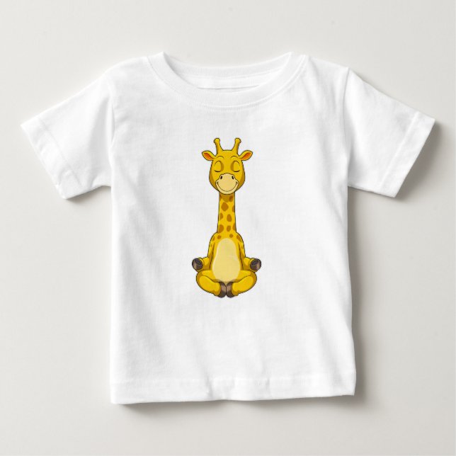 Camiseta Girafa na Meditação Yoga (Frente)
