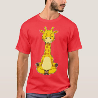 Camiseta Girafa na Meditação Yoga