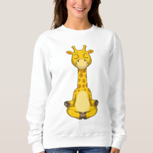 Camiseta Girafa na Meditação Yoga