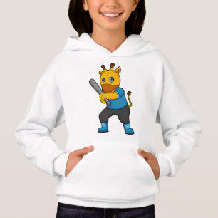Camiseta Girafa no Baseball com Baco de Beisebol